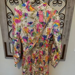 Southern Fried Chics sequin mini dress